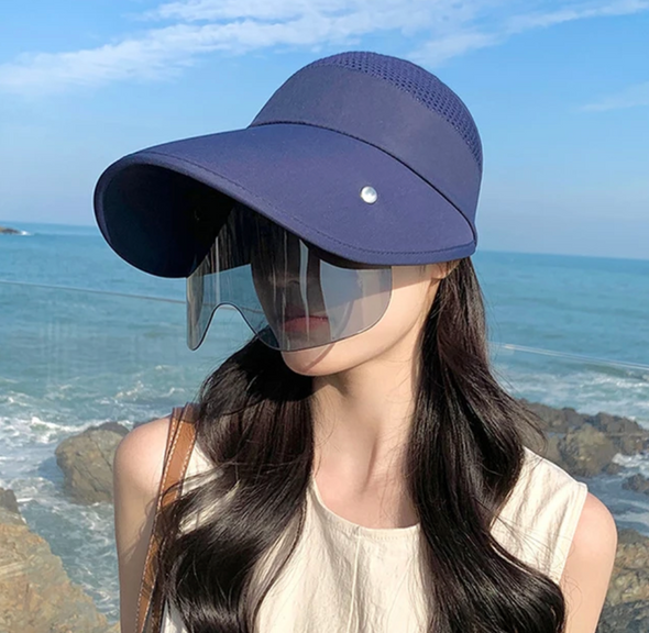 Tendance 2024 - Casquette de Femme avec Lunettes Intégrées