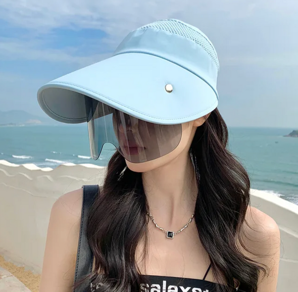 Tendance 2024 - Casquette de Femme avec Lunettes Intégrées