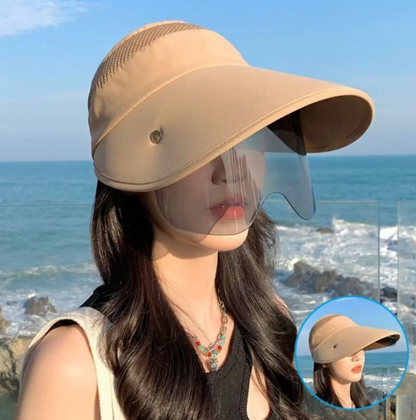 Tendance 2024 - Casquette de Femme avec Lunettes Intégrées